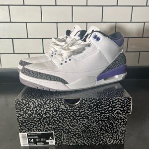 Jordan 3 Retro “Dark Iris” size 14